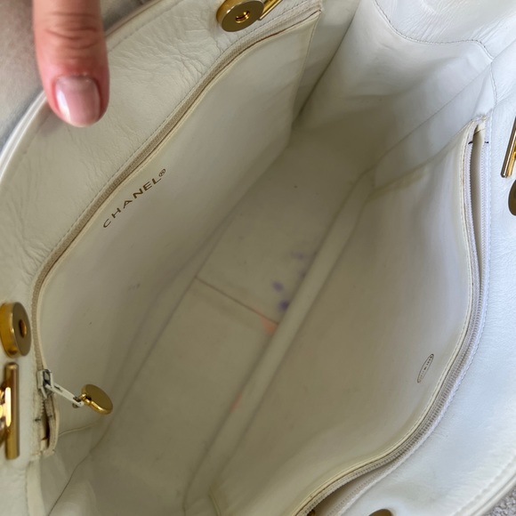 Chanel Large Vintage Denim Flap Tote with Gold Hardware - Picture 11 of 12